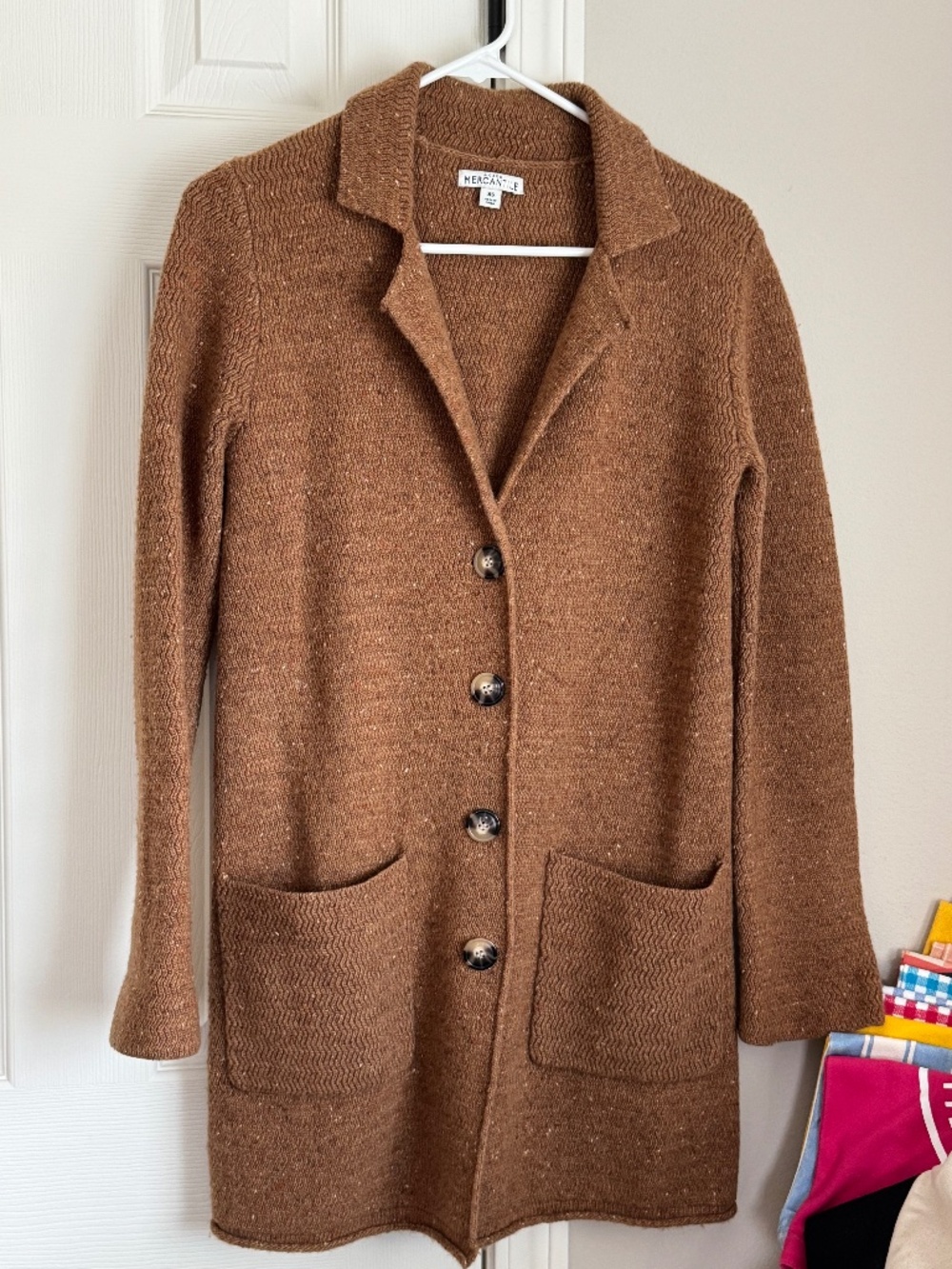 NWOT, JCREW, MARLED BROWN SWEATER JACKET